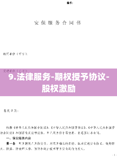 9.法律服务-期权授予协议-股权激励