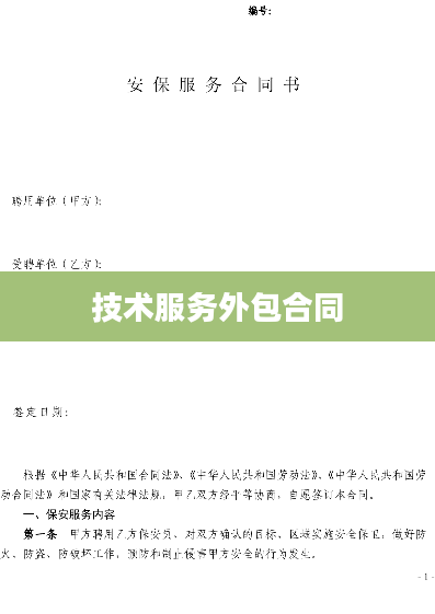 技术服务外包合同